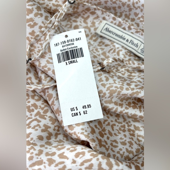 Abercrombie‎ & Fitch Women's Size XS Slip Dress Leopard Cheetah Print Mini - Picture 14 of 14